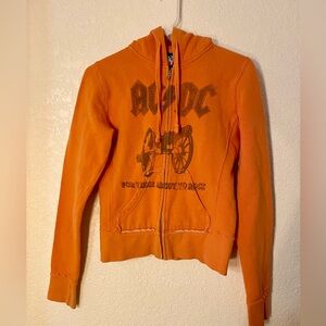 Vintage (2000’s) Orange AC/DC Hoodie Sz S